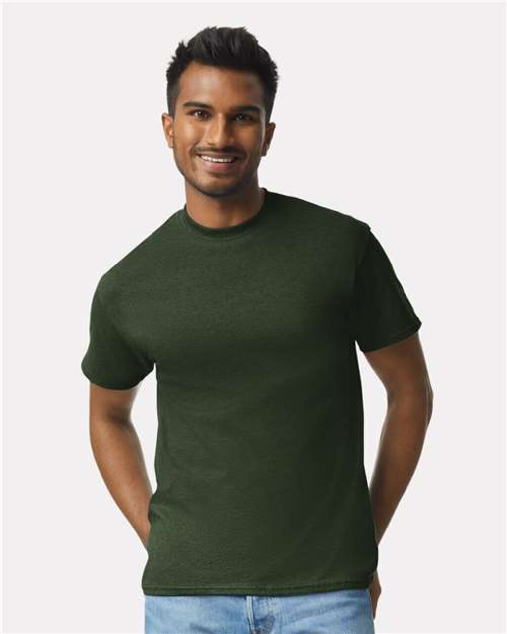 Ultra Cotton Crewneck Short Sleeve Unisex Tee For Casual Wear